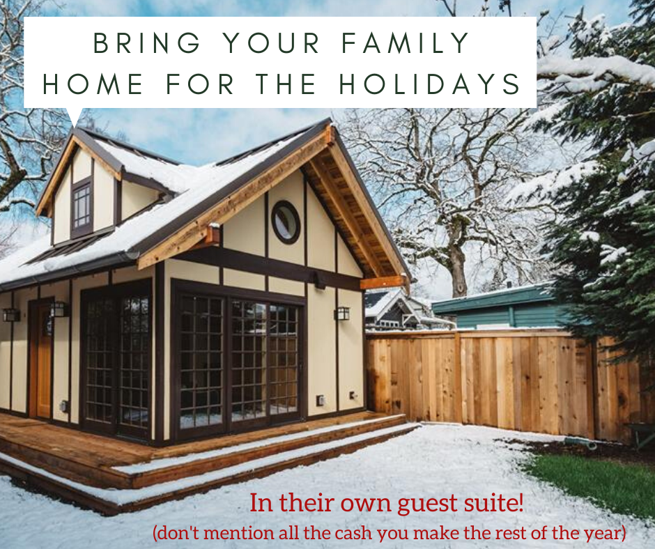 Bring your family home for the holidays – in their own guest suite!